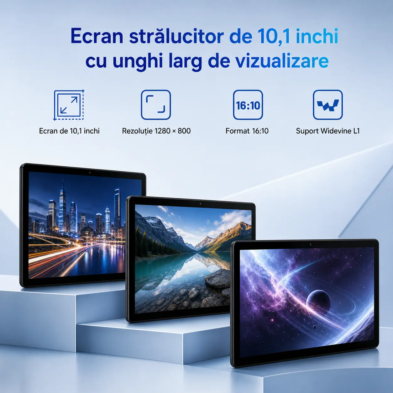 Tabletă Android cu mouse, husă de protecție și stylus, imagine 3